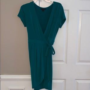 Banana Republic Green Wrap Dress